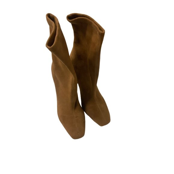 Raye Luxe Taupe Suede High Heel Vista  Ankle Boots - Picture 8 of 12